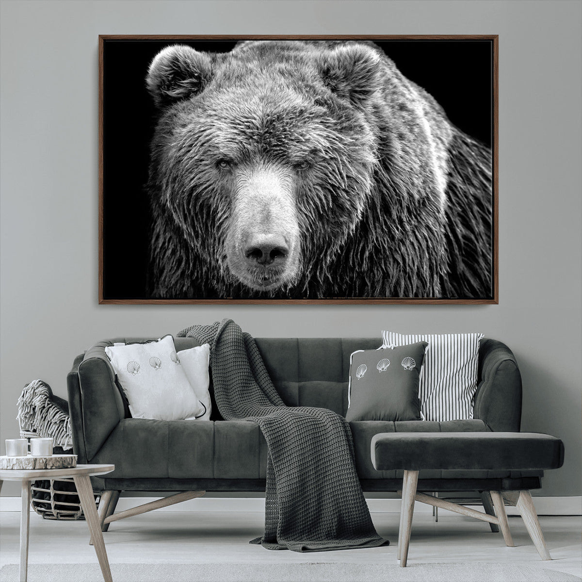 399 Grizzly Bear Canvas Print, Ready to Hang Wall Art