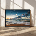 Ocean Beach Wall Art Canvas Print Sunset Artwork Print