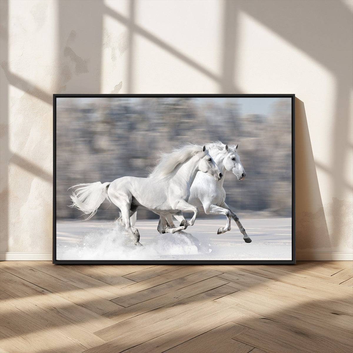 The White Horses Wall Art, Framed White Horses Wall Art