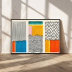 Canvas Print Wall Art Abstract Illustration Art Boho, Framed Abstract Boho Art