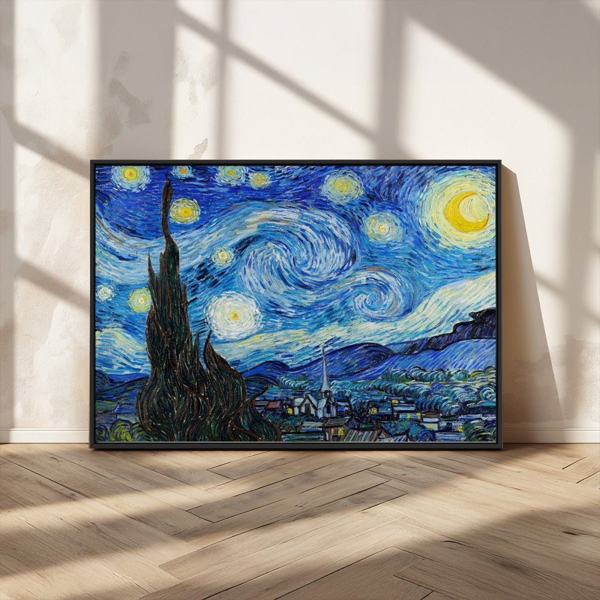 Vincent Van Gogh The Starry Night Abstract Wall Art Canvas Print