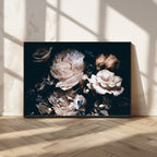 Pink Peonies Flowers Large Canvas Art Print