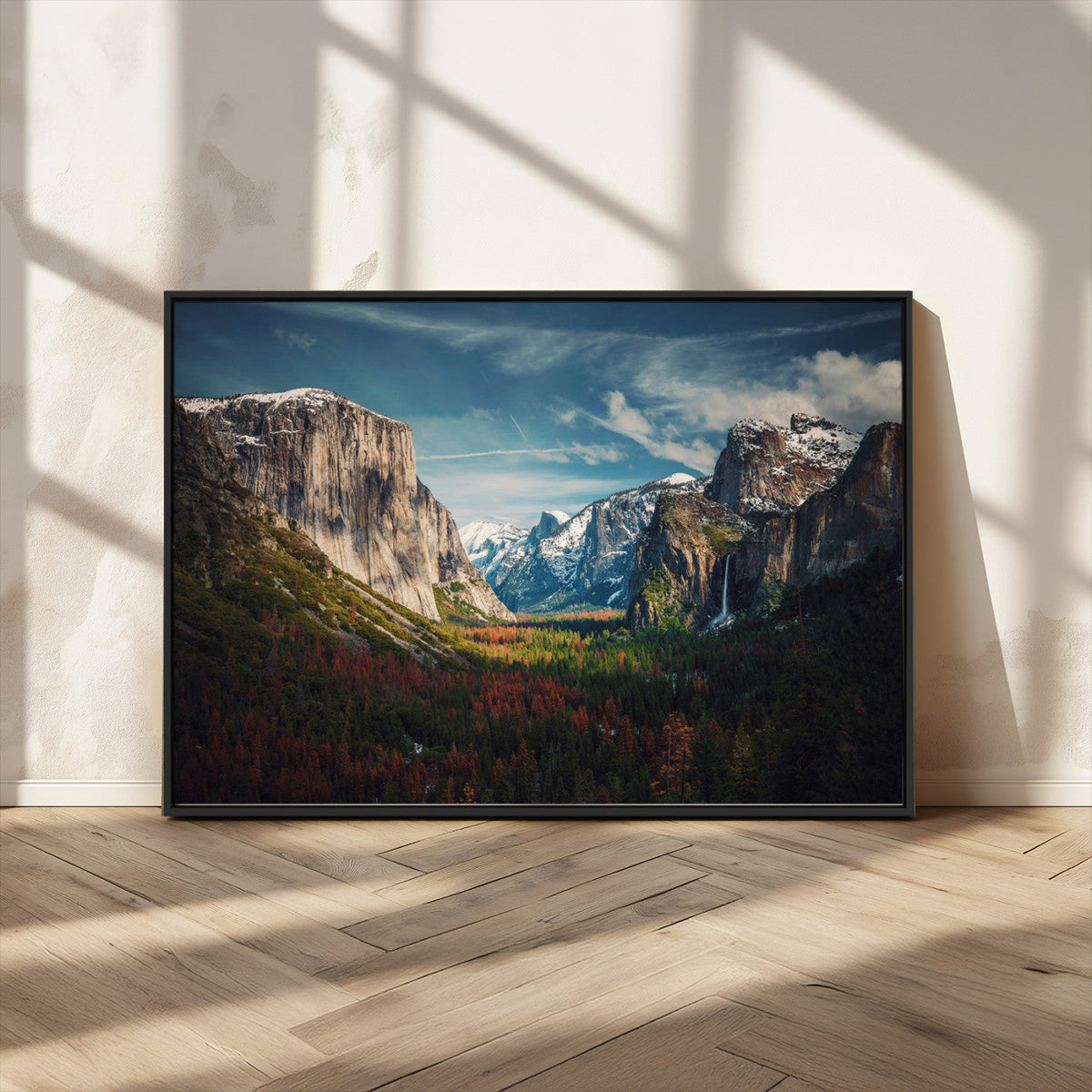 Yosemite National Park Wall Art Canvas Print, Framed El Capitan Mountain Landscape