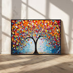 Vibrant Tree of Life Canvas Wall Art | Colorful Abstract Nature