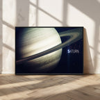 Framed Saturn Wall Art Canvas Print