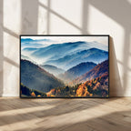 Mountains Forest Autumn Wall Art Canvas Print
