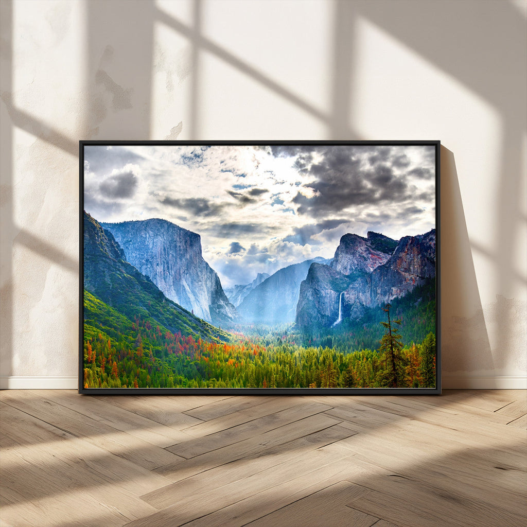 Yosemite Park Half Dome 3 Panel Canvas Print | Large Giclée Landscape Wall Art