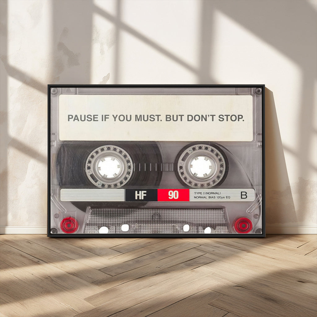 Music Cassette Iconic Wall Art Canvas Print