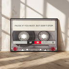 Music Cassette Iconic Wall Art Canvas Print