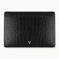 Black Alligator Patterned Macbook Case