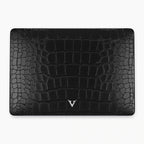 Black Alligator Patterned Macbook Case