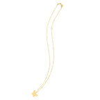 14k Yellow Gold Ppillon Butterfly Necklace