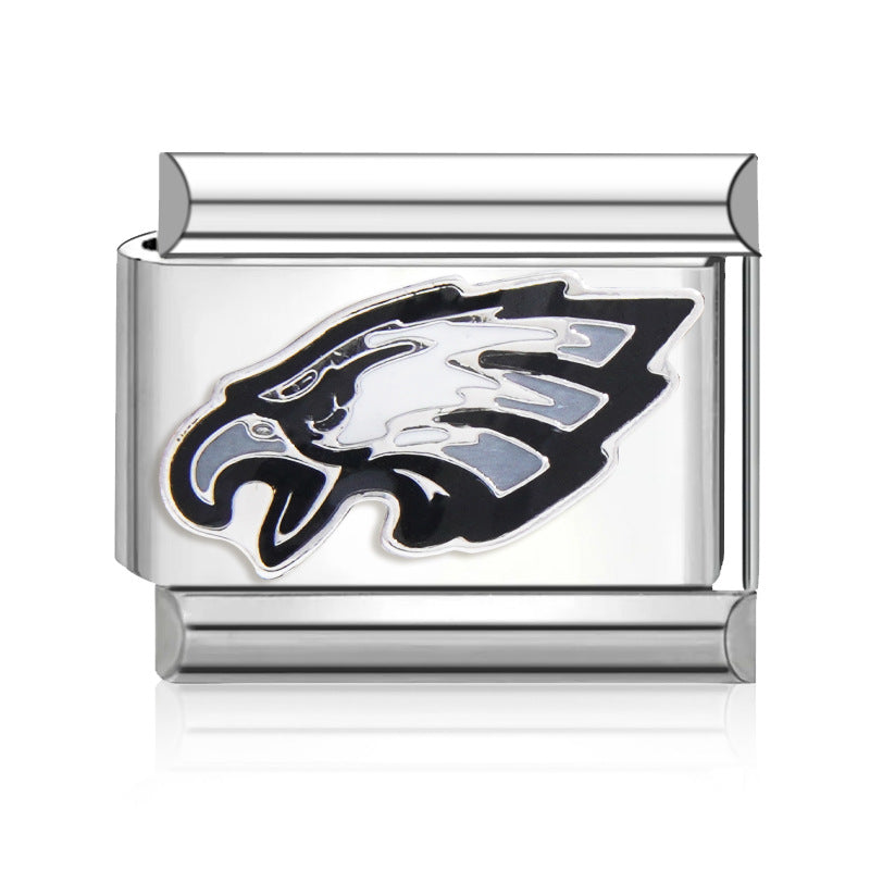 Football Team Logo Italian Charm Bracelet – Custom Gifts for Fans