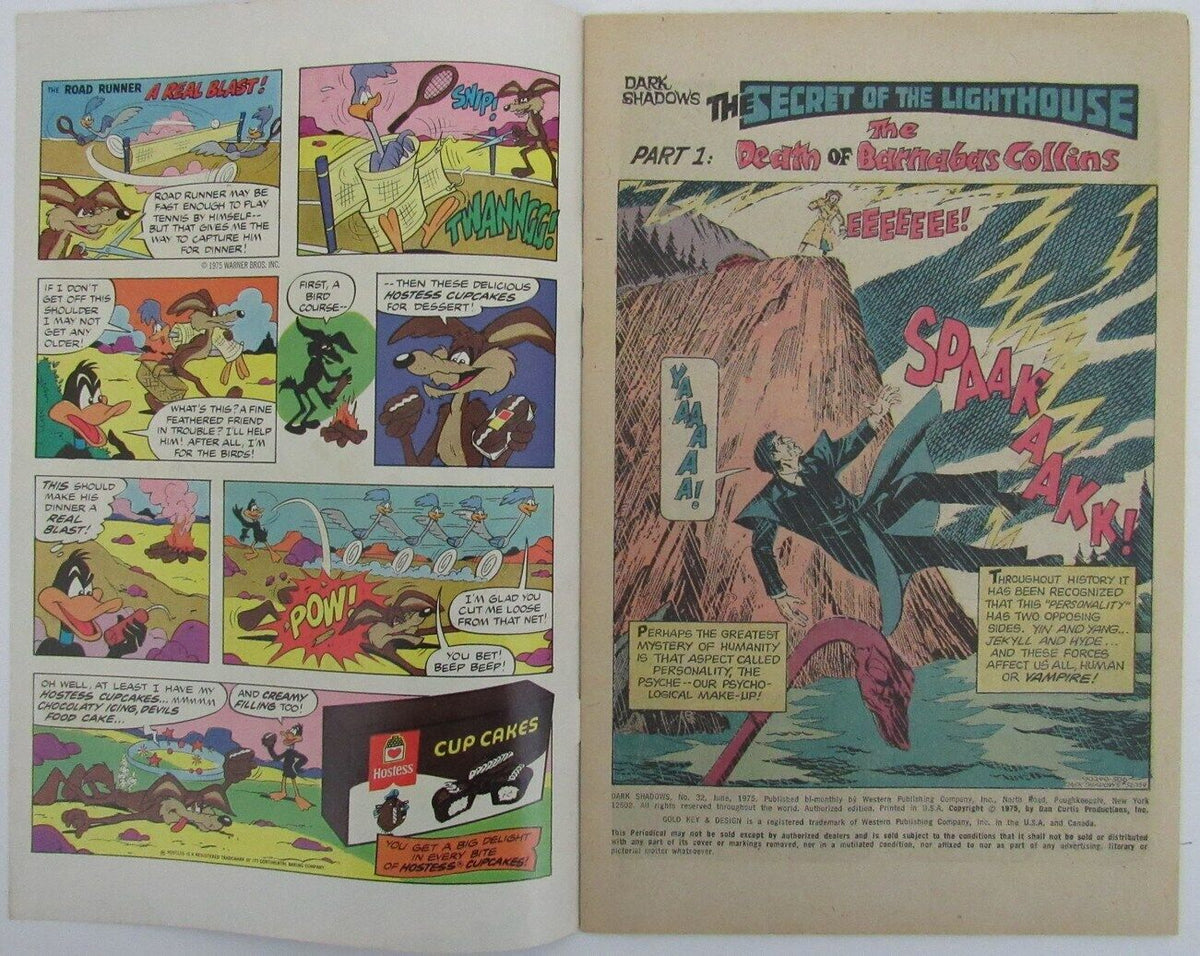 June 1975 Dark Shadows Comic #32 - Gold Key "Secret of the Lighthouse" 163901