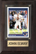 John Elway Denver Broncos 2025 Donruss Score Prizm Topps 4x6 Gift Plaque