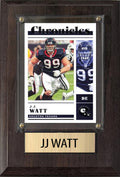 JJ Watt Houston Texans 2025 Donruss Score Prizm Topps 4x6 Gift Plaque
