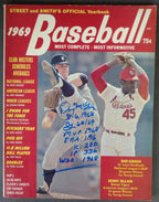 Denny McLain Signed/Inscribed 1969 Street & Smith's Baseball Magazine JSA 188419