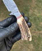 Handmade Damascus Steel Fixed Blade Hunting Knife