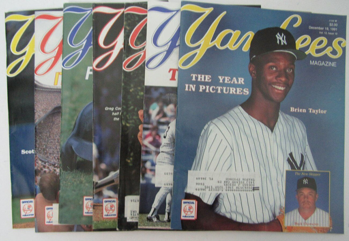 Lot of 6 1991 New York Yankees Magazines Brien Taylor  153177