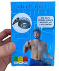 Diet Belt - Funny Joke Gift! - LOSE WEIGHT or GET FAT Gag Santa Stocking Stuffer