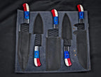 Hand Forged D2 Steel Chef Knife Set Black Powder Coated - 5-Piece Kitchen & BBQ Knives, Gifts for Him and Her, Perfect Set Of Chef Knives