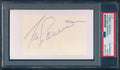 Tommy Lasorda HOF Signed Cut on 3x5 Index Card Dodgers PSA/DNA 186499