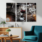 Red Wine and Glass Canvas Print
