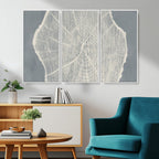 Abstract Tree Ring Wall Art Canvas Print, Framed and Ready to Hang