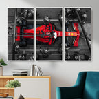 Ferrari Pit Stop Canvas Wall Art | Precision and Speed