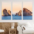 El Arco Wall Art Canvas Print, Framed Cabo San Lucas Ocean Arch Coastal Art