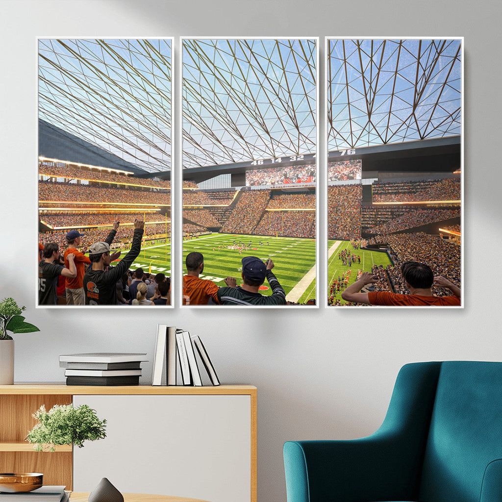 Cleveland Browns Stadium Wall Art Canvas Print