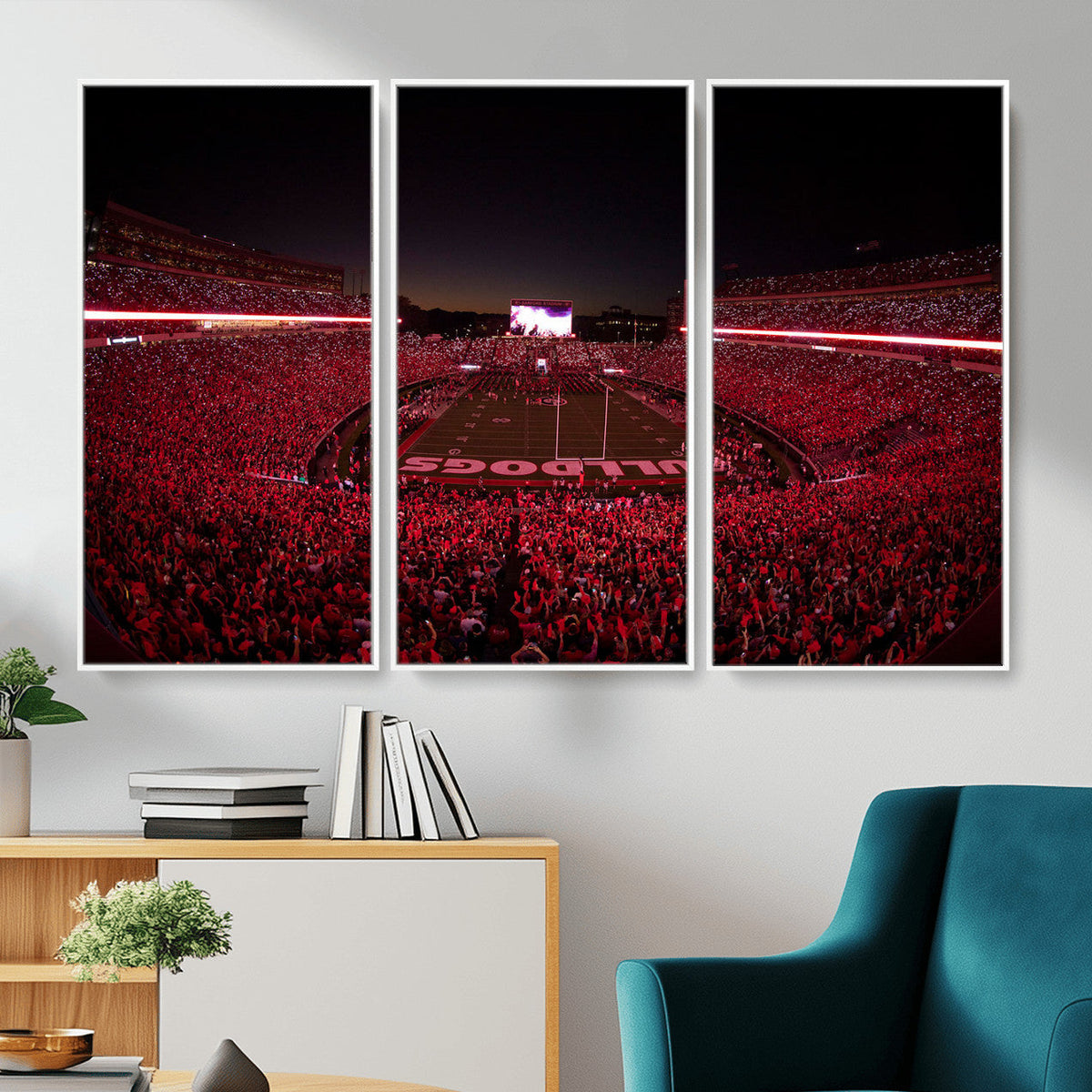 Dooley Stadium Wall Art, Sports Arena Canvas Print, Dooley Field Sanford Stadium