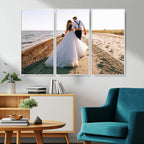 Personalized Custom Photo Wall Art Canvas Print, Unique Picture Design 3 Panel Set
