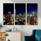 Atlanta Skyline Wall Art Canvas Print | Modern Cityscape