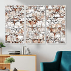 Abstract Longhorn Herd Wall Art Canvas Print