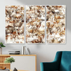 Farmhouse Bighorn Sheep Wall Art Canvas Print