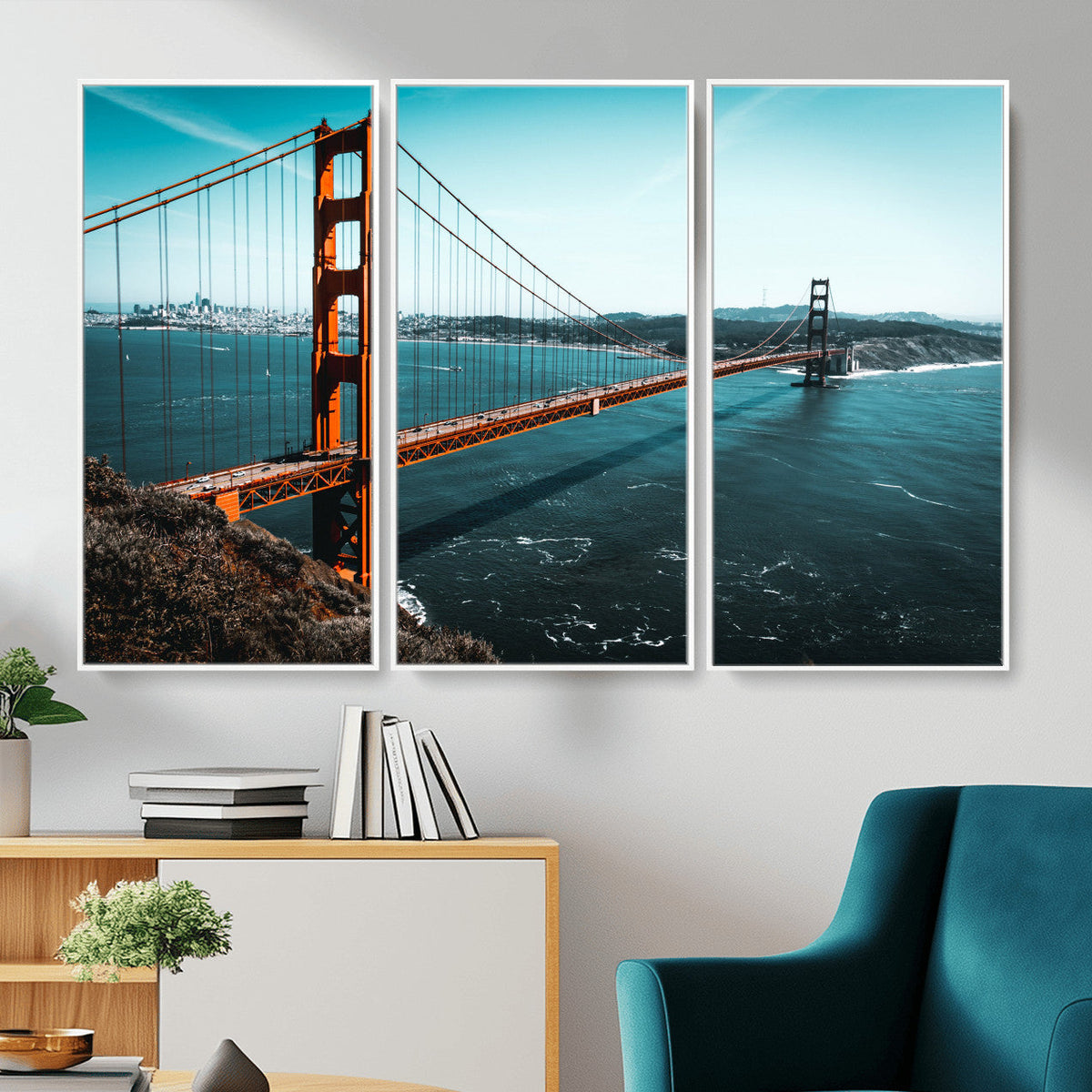 Golden Gate Bridge Wall Art Canvas Print | San Francisco Landmark Photography