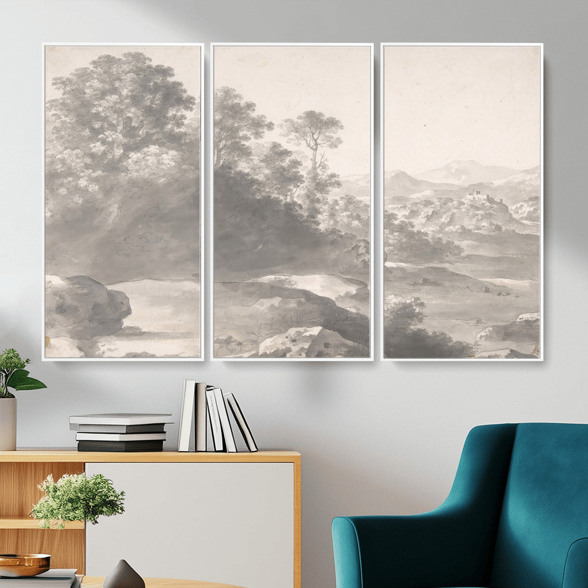 Van Poelenburch Landscape Canvas Wall Art | Dutch Golden Age