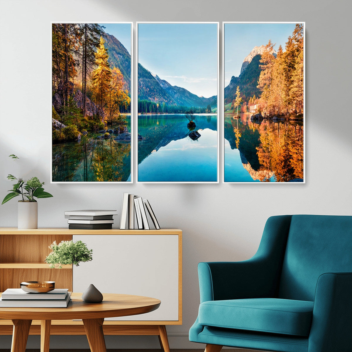 Fantastic Autumn Panorama Wall Art Canvas Print