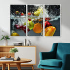 Kitchen Vegetables World Wall Art Canvas Print