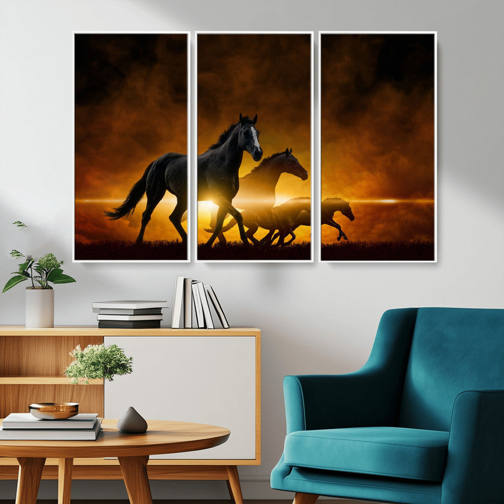 Horse Wall Art Canvas Print, Multi Panel Animal Canvas Print