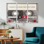 Music Cassette Iconic Wall Art Canvas Print