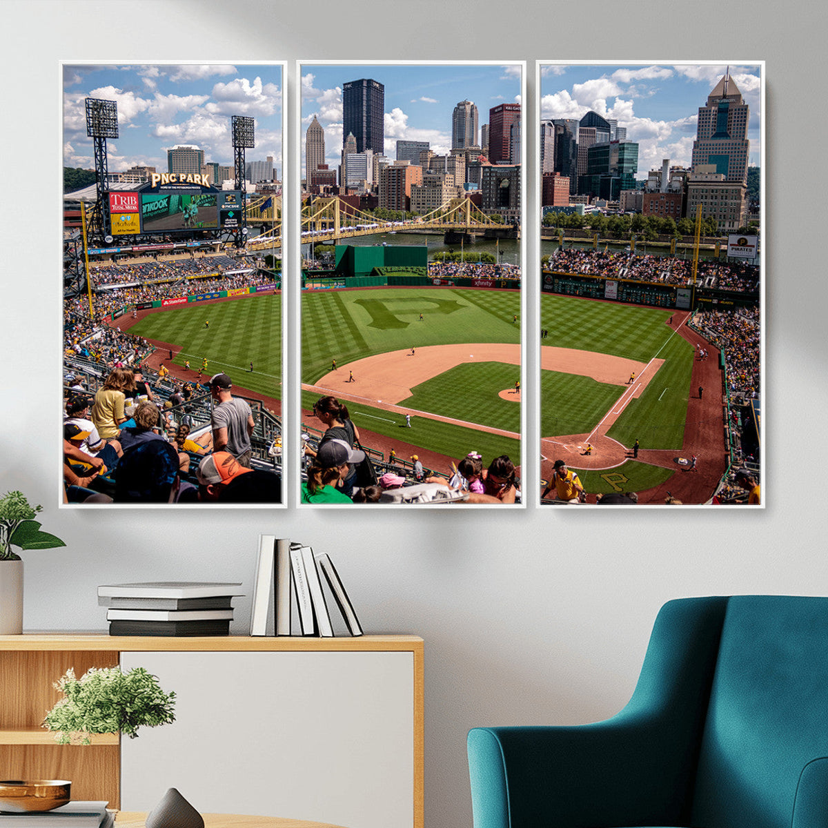Pittsburgh Pirates Baseball Team Print, PNC Park Stadium