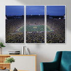University of Michigan Wolverines Football Team Print, Ann Arbor, Home Bar Wall Decor