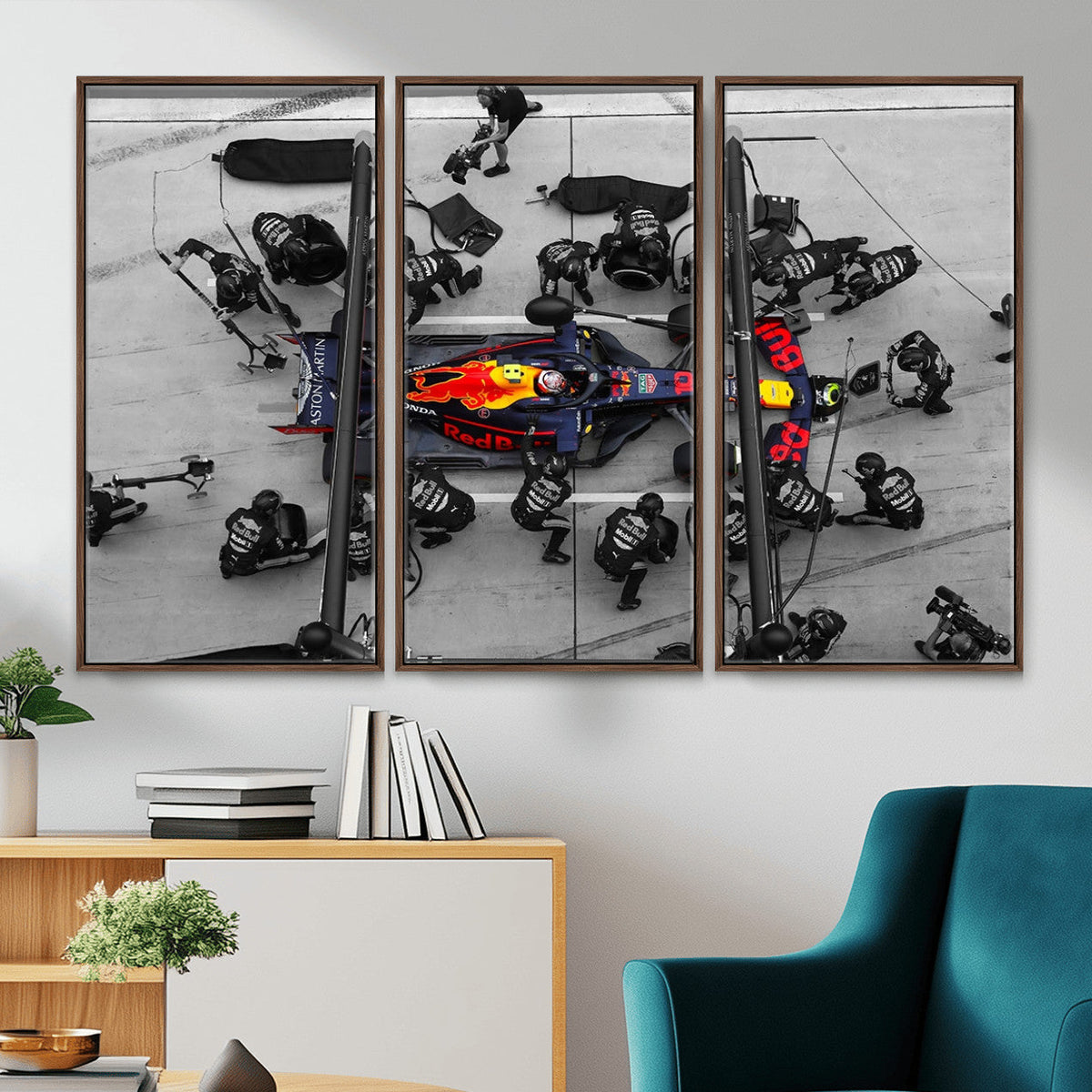 Red Bull Formula 1 Canvas Wall Art Print