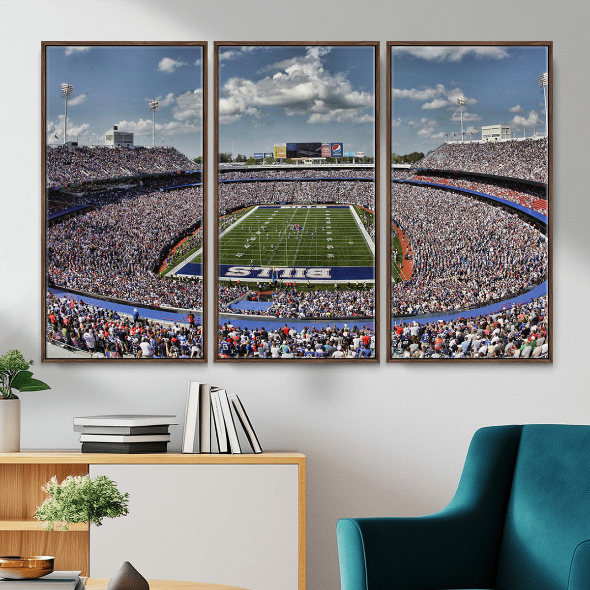 Buffalo Bills Highmark Stadium Wall Art Canvas Print, Bills Game Day Decor