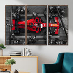 Ferrari Pit Stop Canvas Wall Art | Precision and Speed