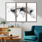 Flight Routes Air Traffic Map Canvas Wall Art, World Flight Routes Print