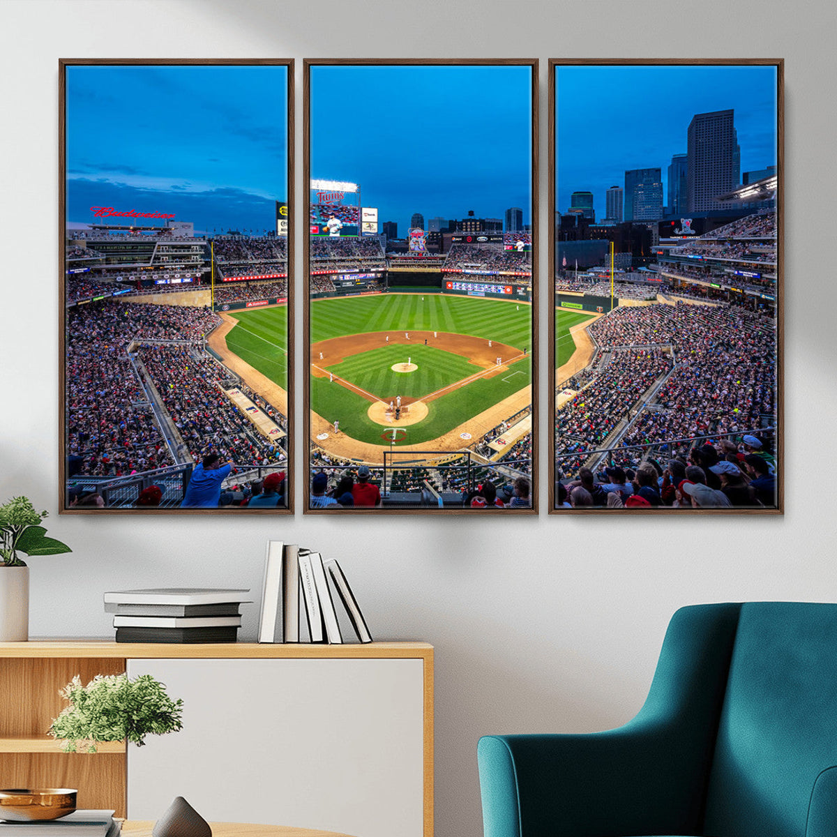 Target Field Stadium Wall Art Canvas Print, Minnesota Twins