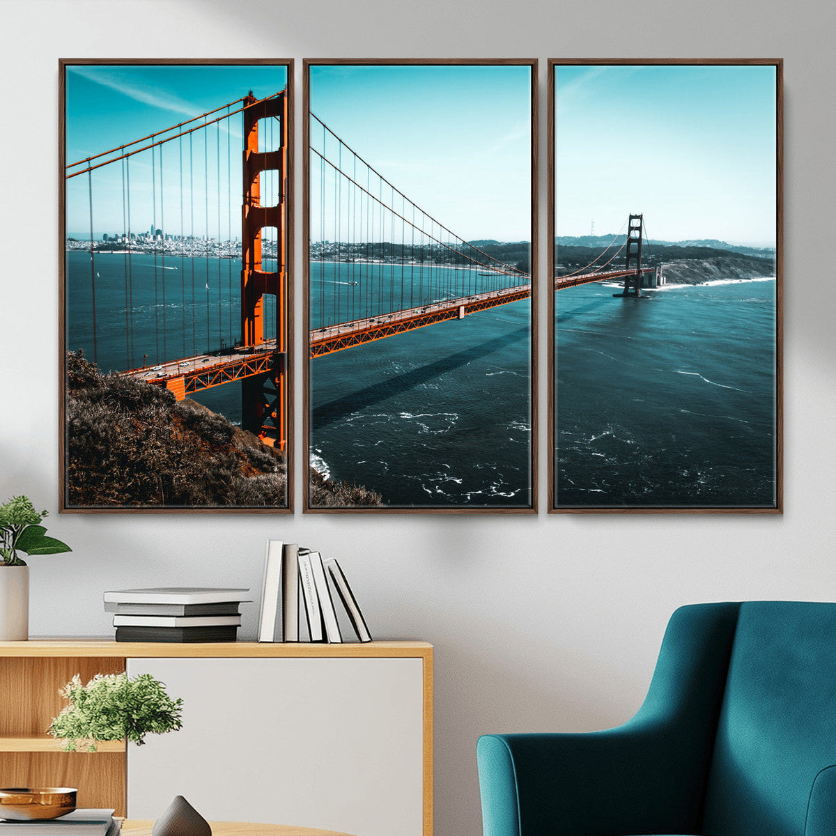 Golden Gate Bridge Wall Art Canvas Print | San Francisco Landmark Photography